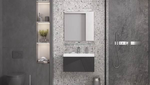 Тумба подвесная VELVEX Edge 70.1Y графит Тумба подвесная VELVEX Edge 70.1Y графит