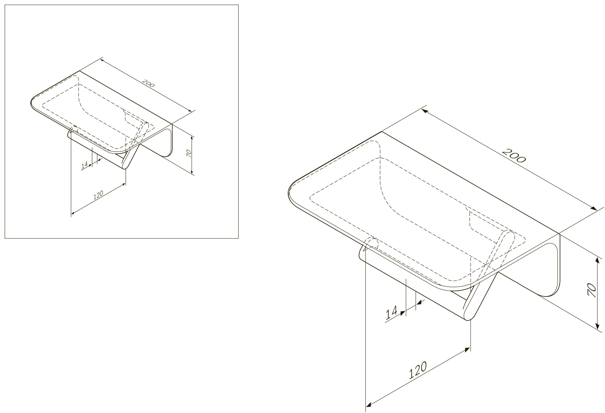 Держатель для туалетной бумаги AM.PM Sensation A30341500 хром глянцевый