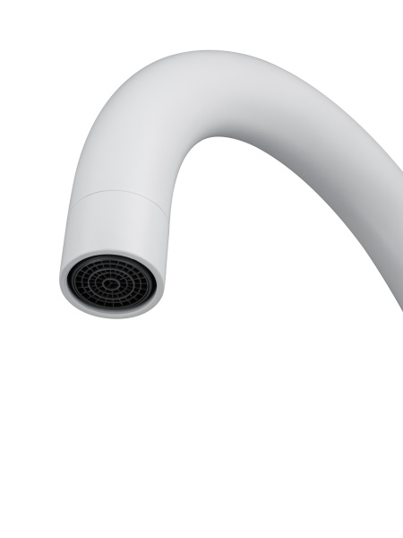 Смеситель для кухонной мойки Wonzon & Woghand WW-AE4554-MW белый матовый