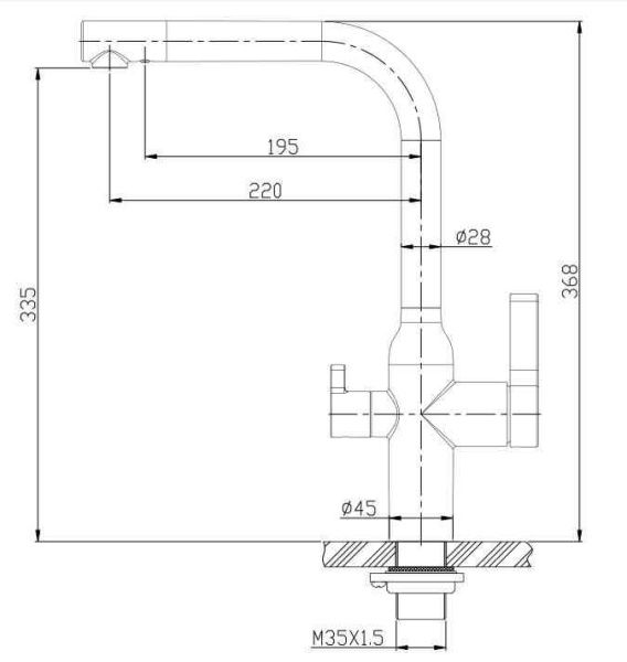 Смеситель для кухни  BelBagno  BB-LAM57-IN хром матовый Смеситель для кухни  BelBagno  BB-LAM57-IN хром матовый