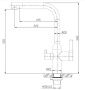 Смеситель для кухни  BelBagno  BB-LAM57-IN хром матовый Смеситель для кухни  BelBagno  BB-LAM57-IN хром матовый