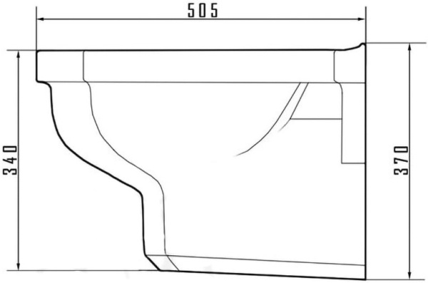 Унитаз Caprіgo Tempo-47 4703 подвесной