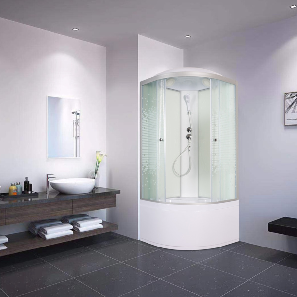 Душевая кабина AvaCan 100x100 L910 профиль хром