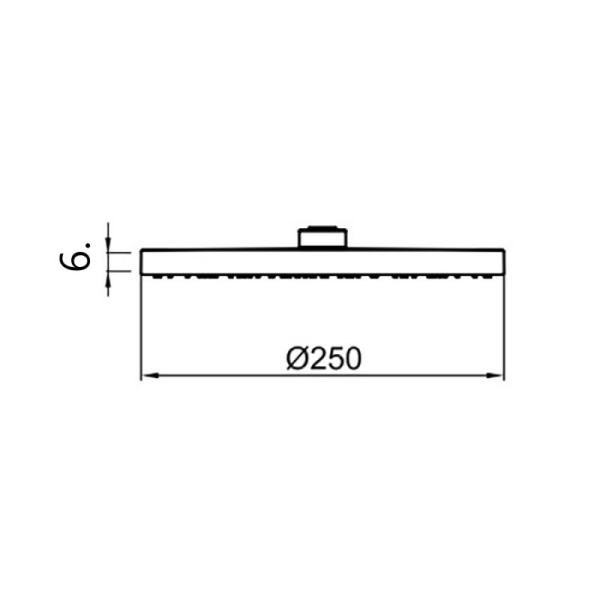 Верхний душ Webert AC1011015BRASS хром глянцевый
