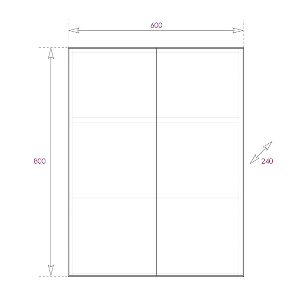 Шкаф Onika Маркус 60 подвесной, белый 306010