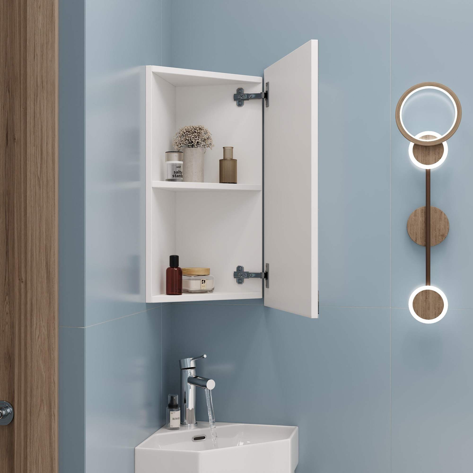 Шкаф зеркальный Onika Мини 40 см 303002 белый