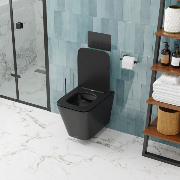 Унитаз Ceruttispa Maiella Aria CT9163 подвесной безободковый с сиденьем микролифт