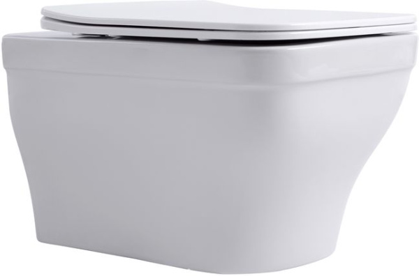 Унитаз подвесной Aquanet Elegant W безободковый с микролифтом