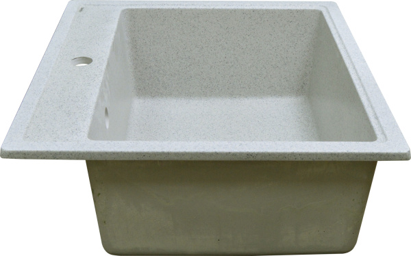Кухонная мойка AZARIO Litos 570x505x200 искусственный мрамор цвет Светло серый CS00078328 Кухонная мойка AZARIO Litos 570x505x200 искусственный мрамор цвет Светло серый CS00078328