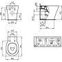 Напольный пристенный унитаз соло Ideal Standard CONNECT AIR AquaBlade® E0042V3 Напольный пристенный унитаз соло Ideal Standard CONNECT AIR AquaBlade® E0042V3
