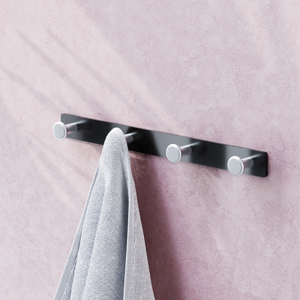 Крючок для ванной Damixa Jupiter DA7735900 черный глянцевый;матовый