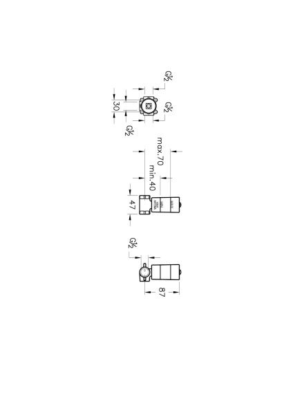 Встроенный смеситель внутренняя часть  VitrA Stop valves A41455 хром Встроенный смеситель внутренняя часть  VitrA Stop valves A41455 хром
