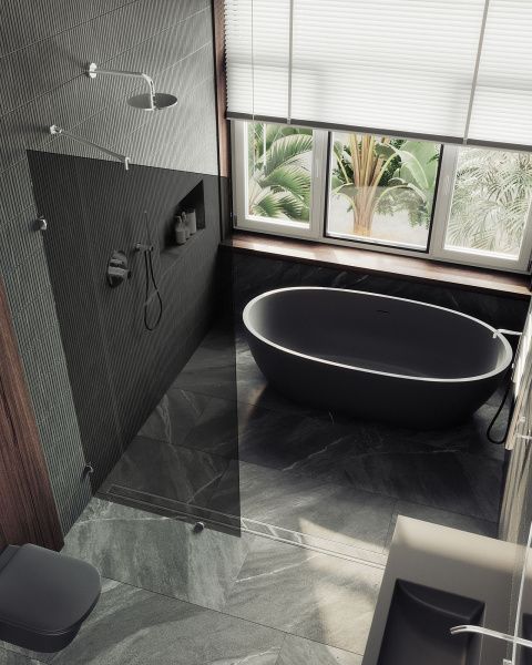 Душевая перегородка коннектор стена-стекло 79x195 см MaybahGlass  MGD-274-4 стекло графит Душевая перегородка коннектор стена-стекло 79x195 см MaybahGlass  MGD-274-4 стекло графит