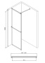 Душевая перегородка 100x200 ABBER Immer Offen AG60100B Душевая перегородка 100x200 ABBER Immer Offen AG60100B