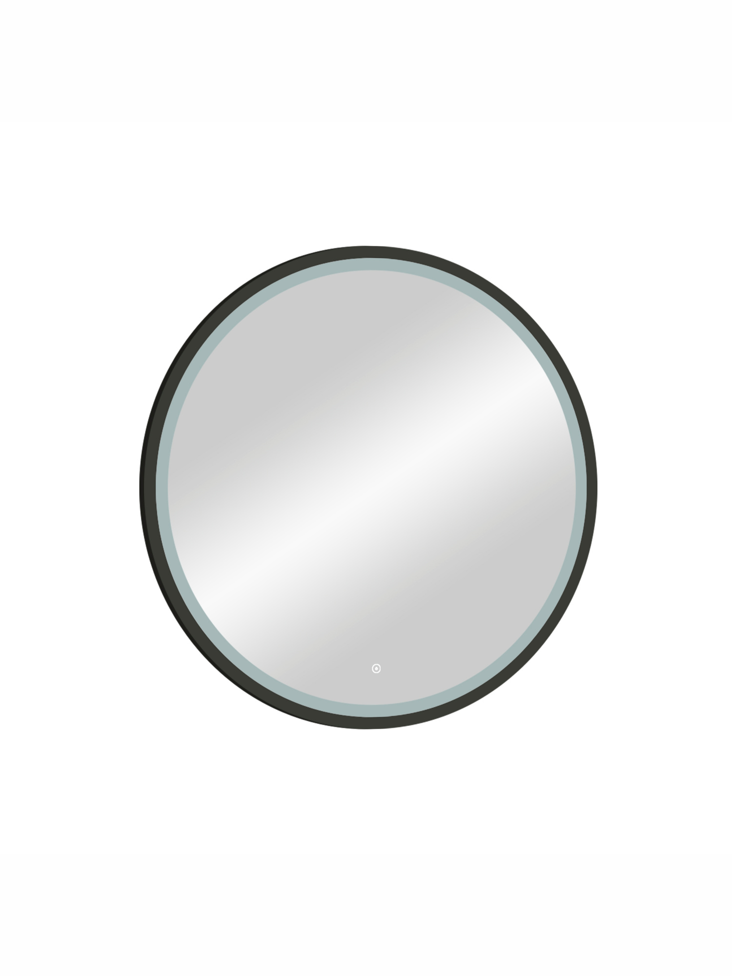 Зеркало Какса-А Luxe 60 см 005380 с подсветкой черное