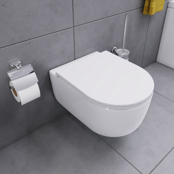 Подвесной унитаз безободковый с сиденьем микролифт Damixa Sirius DX86C1700SC Подвесной унитаз безободковый с сиденьем микролифт Damixa Sirius DX86C1700SC