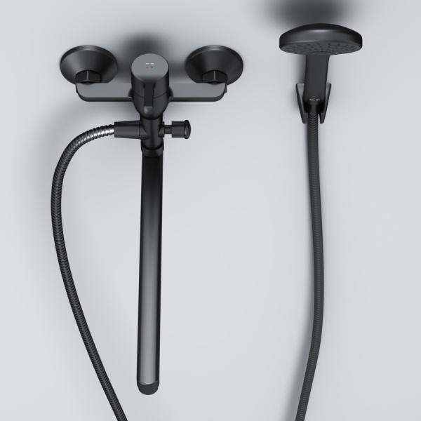 Смеситель для ванны Am.Pm X-Joy S F85B90122 черный матовый