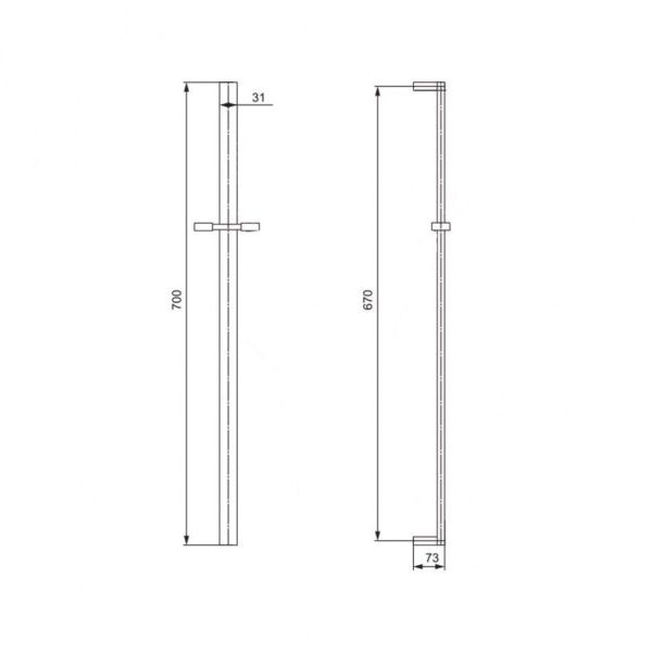 Душевая стойка  PAINI Ravenna 124P40 хром Душевая стойка  PAINI Ravenna 124P40 хром