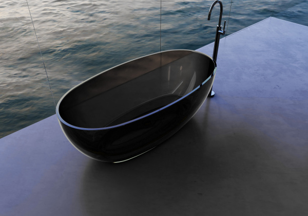 Ванна из полиэфирной смолы Abber 170x80 см AT9703Onyx