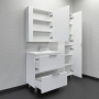 Тумба с раковиной Comforty Лима 70 см 00-00019211 напольная белая