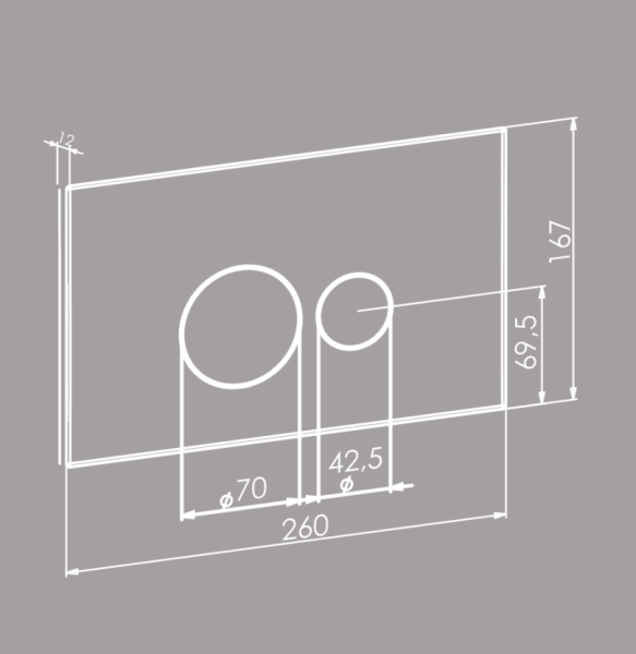 Кнопка смыва Boheme 668-B черная