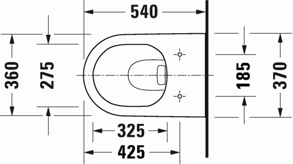Унитаз подвесной безободковый DURAVIT D-NEO 2578090000 Унитаз подвесной безободковый DURAVIT D-NEO 2578090000