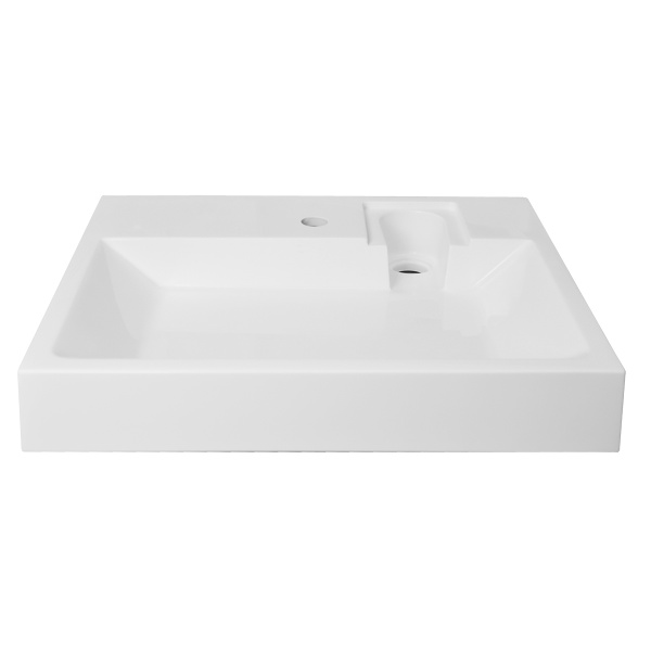 Раковина прямоугольная литьевой мрамор 60x49 Azario ELEMENT CS00082280