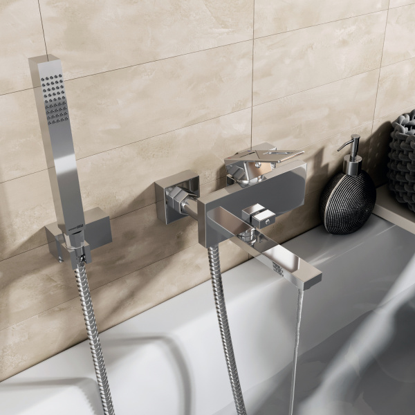 Смеситель для ванны WasserKRAFT Alme 1501 хром глянцевый