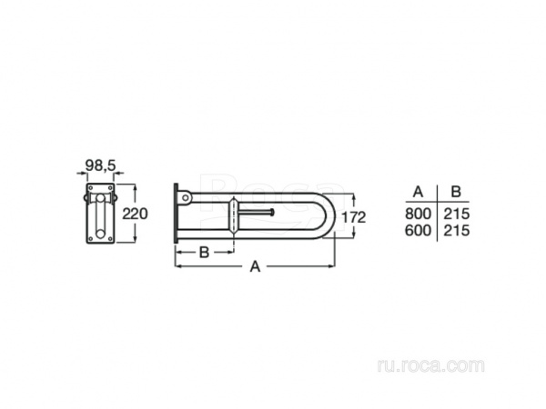 Поручень Roca Access Comfort 816935001 Поручень Roca Access Comfort 816935001