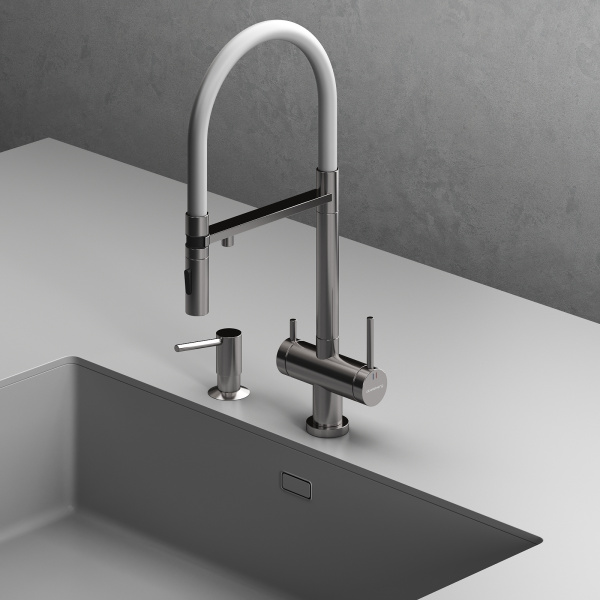 Смеситель для кухонной мойки Abelsberg Venta IXF73979CH хром глянцевый