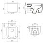 Унитаз подвесной  BelBagno VASO BB127CH Унитаз подвесной  BelBagno VASO BB127CH