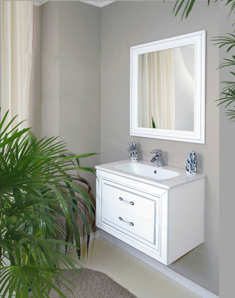 Мебельная раковина MyJoys Euphoria 80 см 640177 накладная белая