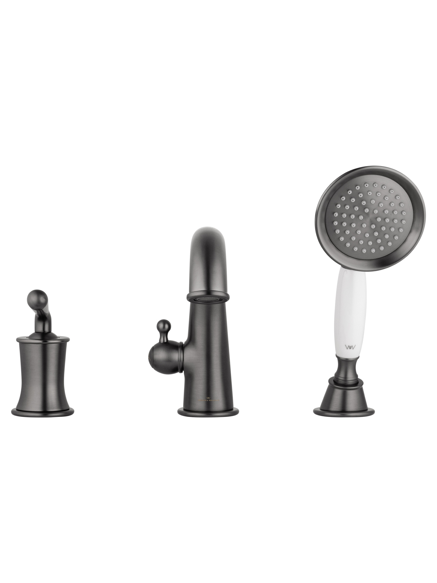 Смеситель на борт ванны Wonzon & Woghand Steam WW-88659008-BGM темный графит брашированный