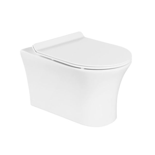 Унитаз подвесной безободковый  BelBagno ANCONA BB1224CHR-SM Унитаз подвесной безободковый  BelBagno ANCONA BB1224CHR-SM
