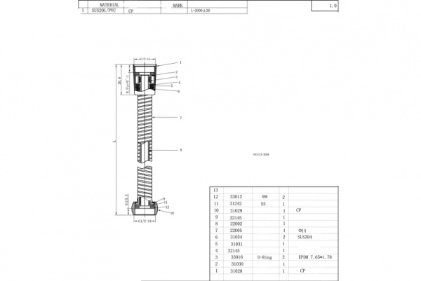 Душевой шланг Bravat P7234CP-RUS Душевой шланг Bravat P7234CP-RUS