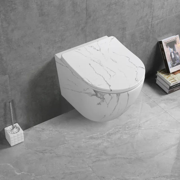 Унитаз подвесной Ceruttispa Sella CT9532 безободковый с микролифтом