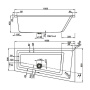 Акриловая ванна VAGNERPLAST CAVALLO OFFSET 160x90 Left Акриловая ванна VAGNERPLAST CAVALLO OFFSET 160x90 Left