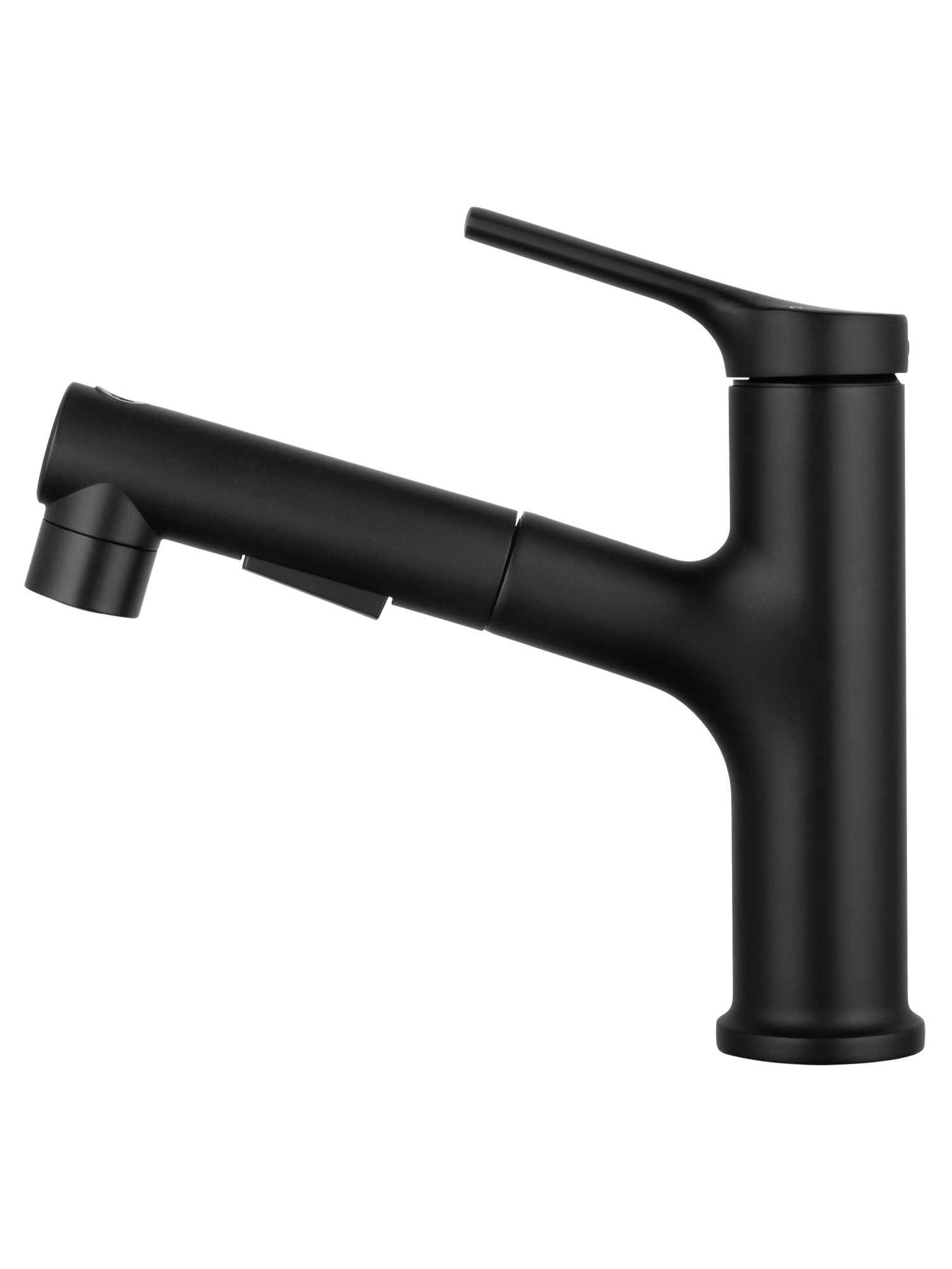 Смеситель для раковины с гигиеническим душем Wonzon & Woghand WW-A40862-MB черный матовый