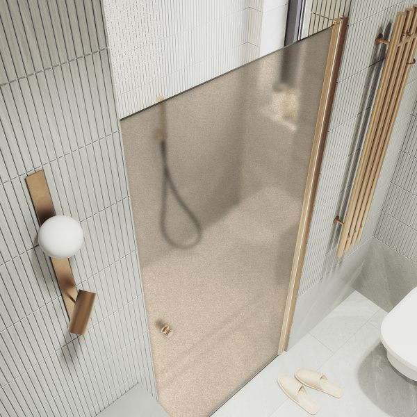Душевая дверь на монопетле 60x198 см MaybahGlass  MGD-799-2 стекло бронза матовая Душевая дверь на монопетле 60x198 см MaybahGlass  MGD-799-2 стекло бронза матовая