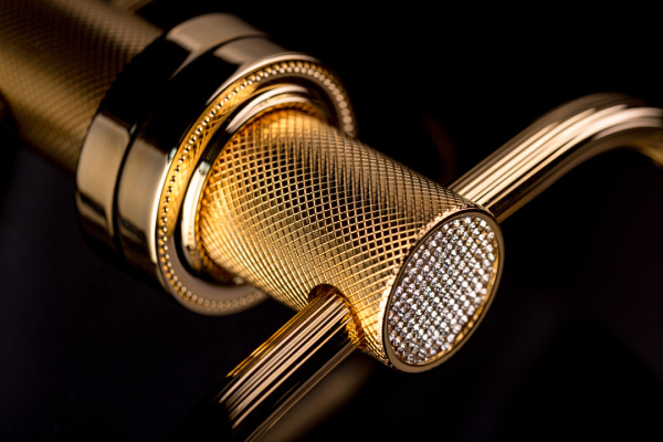 Дозатор Boheme Royal Cristal 10932-G-B золото глянцевое