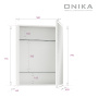 Шкаф зеркальный Onika Орби 60 см 206087 белый с подсветкой