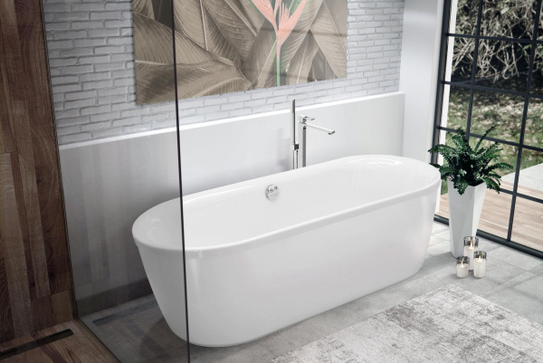 Ванна акриловая Cezares Metauro 180x80 METAURO-Central-180-80-40-W37