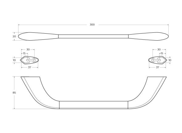 Полотенцедержатель  Cezares LINER LINER-TH02-GM вороная сталь Полотенцедержатель  Cezares LINER LINER-TH02-GM вороная сталь