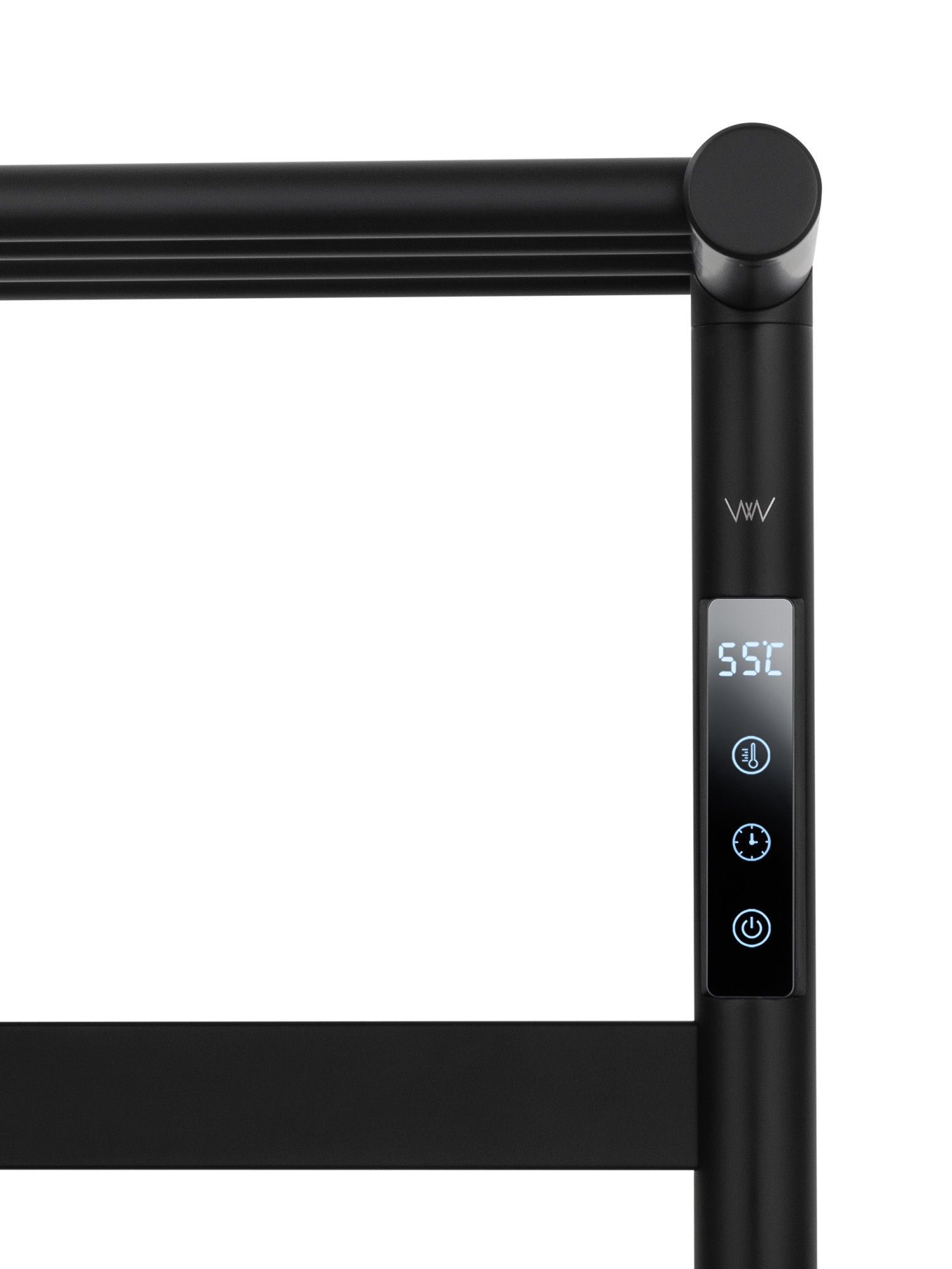 Полотенцесушитель электрический Wonzon & Woghand Essen WW-A403-MB подвесной черный матовый