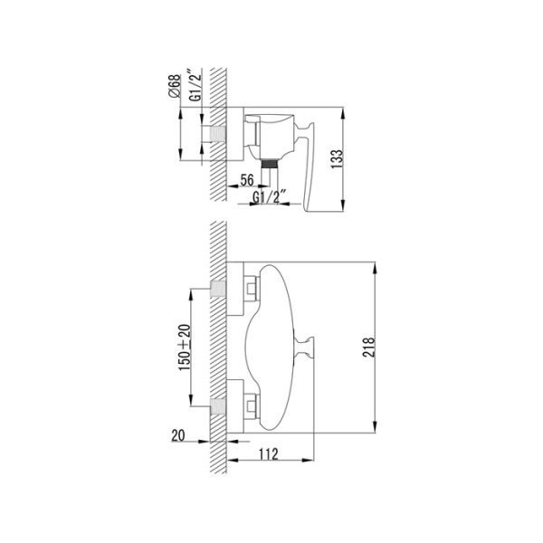 Смеситель для душа IDDIS Viola Luxury VIOSB00I03 Смеситель для душа IDDIS Viola Luxury VIOSB00I03