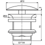 Донный клапан Ideal Standard J3291AA Донный клапан Ideal Standard J3291AA