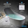 Ванна из искусственного камня Abber 170x75 см AS9618