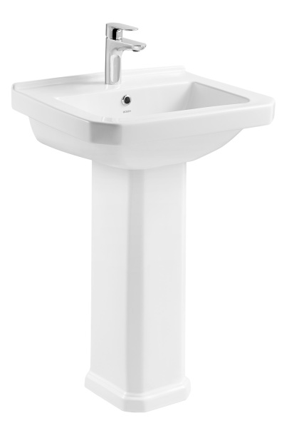Раковина с пьедесталом прямоугольная керамика 60x48 Creo Ceramique TOULON TL3000+TL3010 Раковина с пьедесталом прямоугольная керамика 60x48 Creo Ceramique TOULON TL3000+TL3010