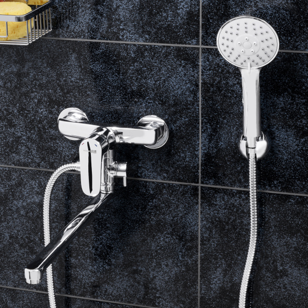 Смеситель для ванны с длинным изливом WasserKRAFT Vils 5602L Смеситель для ванны с длинным изливом WasserKRAFT Vils 5602L