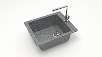 Мойка для кухни Santegro 45 см SZ008-425/Q8 серая матовая